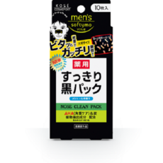 KOSÉ COSMEPORT men's softymo 藥用淨透黑鼻膜, 1組, 10枚