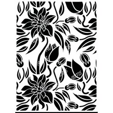 A40-0259型染版(Stencil)-蝶古巴特diy-簍空模板-塗鴉模版-繪畫模版, 1個, A40-0259