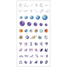 네일쎈 네일아트 워터데칼 스티커, 1개, VWD-08