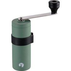 日本鹿牌 復古綠手持咖啡磨豆機 UW-3546 便攜不鏽鋼陶瓷磨芯 粗細可調 露營旅行適用, 1個, 復古綠色（現貨/UW-3546）, 復古綠色, 120ml