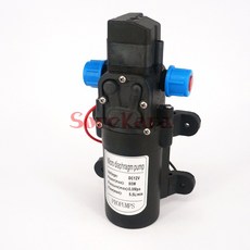 마이크로 다이어프램 워터 펌프 DC 12V/24V 80W 자동 프라이밍 부스터 스위치 330L/H 가정용 정원용, 02 24V