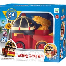 로이토이즈 로보카폴리 노래하는 구조대 로이 소방차 작동완구, 화이트 + 레드, 1개