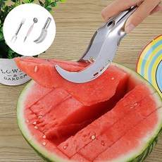 수박 칼 과일칼 3종 슬라이서 스푼 커팅포크 깍둑썰기 수박칼 수박전용칼 수박화채도구