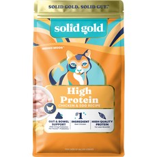 Solid Gold 素力高 無穀 貓糧, 5.44kg, 1包, 雞