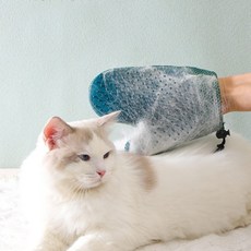 고양이털 제거장갑 블루 그루밍장갑 고양이털장갑
