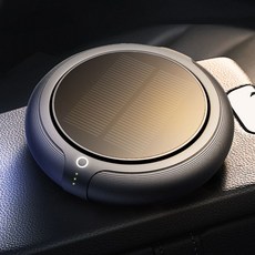 휴대용공기청정기 담배연기흡입기 차량용공기청정기 미니 태양열, 모카 골드