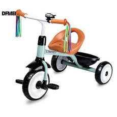 DFMEI 兒童三輪車 1-3歲 腳踏三輪車 學步車可坐可騎, 1個, 1cm, 淺藍色:參考詳情