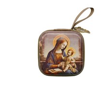 모멘트 묵주함 묵주주머니 성당 천주교 카톨릭 성물, 성모와 아기예수, 1개