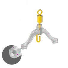 붕어낚시 목줄 엉킴방지 실리콘 지그 벌림채비 미니편대, 1세트, 10개입