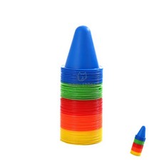 [투마누] 축구콘 축구연습용품 미니칼라콘 스포츠 훈련용 트레이닝 칼라콘 8cm