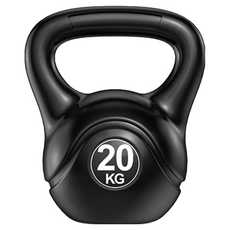 健身壺鈴 12 20KG 壺鈴 重訓壺鈴 拉環壺鈴 壺鈴訓練 重量壺鈴 重訓器材 包膠壺鈴 環保壺鈴, 1個, 【健身壺鈴】20KG