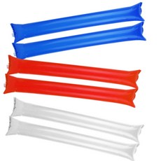 꿈꾸는비 막대 풍선 축구응원도구, 화이트