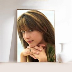 여배우 포스터 접착 아트 방수 종이 스티커 커피 하우스 룸 벽장식, 1개, I. z2