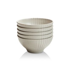 유포코리아 업소용 멜라민 데일리 원형볼 화이트 21cm(8.3인치) 1600ml, 5개