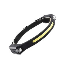 揮手感應式强光 USB充電 cob 工作/露營/釣魚 頭燈, 多功能頭燈 (雙邊 1000MAH), 1個