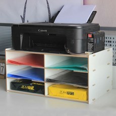 A4 종이 회사 보관 파일 수납함 우드 서류함 선반, P. 6 아이보리 화이트