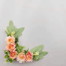가더GADE 납골당리스 코너형 모서리 틀장식 ㄱ자형 L자형 봉안당 조화꽃꾸미기 추모용, 9X) No.1) PK