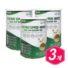 락티브 프로케어 단백질 쉐이크 산양유 초유 분리대두 유청 중장년 시니어 어르신 프로틴 보충, 304g, 3개