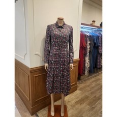 비꼴리끄 잔꽃 새틴 카라 원피스 B244WO2140_s 656430