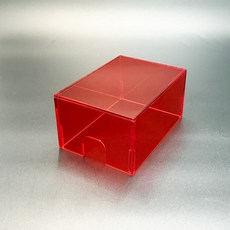 [1구] 피그미다람쥐 햄스터 파충류 아크릴 레드 은신처 숨숨집, 1개, 빨강