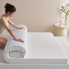 메모리폼 라텍스 매트리스 호텔형 단단한 싱글 하드 타입 침대용 가정용 매트리스, 1cm, 화이트 5cm 분리세탁 가능 90x190cm