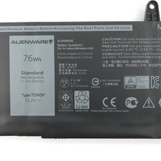TDW5P 電池 Alienware 13 R3 ALW13C ALW13CR V9XD7 JFWX7, 1個, -180W-7450- 變壓器