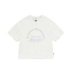 내셔널지오그래픽 맨투맨 티 키즈 K242GTS910 여아 우븐 반팔 WHITE MAZ810 YKR640 티셔츠