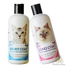 KC 고양이전용 샴푸&컨디셔너 300ML 고양이목욕용품
