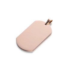 고양이목걸이 강아지산책 pcs 태그 더블 대형견목걸이 개목걸이, C. 로즈 골드 8x50mm 1개팩7g