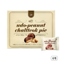 청우식품 우도땅콩 찰떡파이, 258g, 6개
