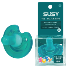 SUSY 早產/新生兒專用香草味安撫奶嘴, 3號(早產/新生兒), 單色, 1個
