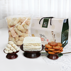 궁중한과 제수용품 3종 선물세트 한과 유과 전통과자 설 추석 명절 HACCP인증, 단품