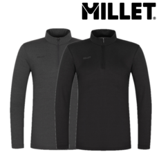 밀레 [봄여름] 남자 밀레 간절기 기본에 충실하면서도 완벽한 착용감으로 꾸준히 입게 되는 기능성 긴팔 집업 티셔츠