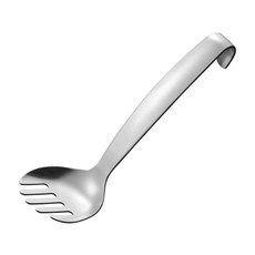 AUX Leye 日本製不鏽鋼多功能壓匙 壓泥器 食材搗碎器 馬鈴薯壓泥器 LES3219 挖勺 雞蛋沙拉適用, 1個, 壓泥器LES3219(新包裝)