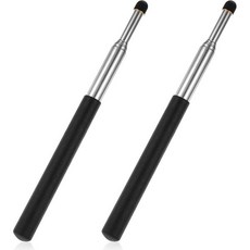 2팩 텔레스코픽 교사용 포인터 스틱 26인치 접이식 스틱 교실 화이트보드 포인터 프레젠테이션 포인터 스틱 스테인리스 스틸 연장 포인터 휴대용 안내봉, 2팩 텔레스코픽 교사용 포인터 스틱 26인치 접이식 스