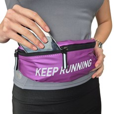 투바이젠 KEEP 러닝 힙색 벨트 허리 가방, 1개, 퍼플
