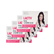 락티브 시크릿케어 유산균 10.5g, 30정, 4개