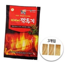 숯불 파이어깍두기 3개입 (1봉) 국산 착화제, 본상품