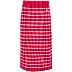 메종키츠네 체크 니트 스커트