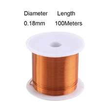 1코일 구리 와이어 0.04-0.31mm 전자기 에나멜 권선 페인트, 05 0.18mm  100Meters
