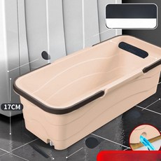 프리미엄 사각 버킷 걸레통 세차통 청소통 물통 더블핸들, 52cm 배수구 포함 커피, 1L