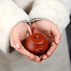 紫砂壺宜興小煤窯朱泥小品玉翁壺80cc工夫茶具小茶壺, 1個