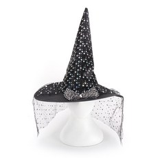 파티팡 할로윈 소품 럭셔리 리본 마녀모자