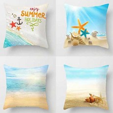 써니 비치 쿠션커버 45X45 4종 택1