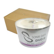 SONiK DATA DVD-R 16X 4.7GB 空白燒錄光碟片, 1箱, SONiKDATA