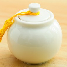 제이로이 복을 부르는 신발장 소금 단지 항아리 현관 재물운 금전운 풍수, 화이트 화이트