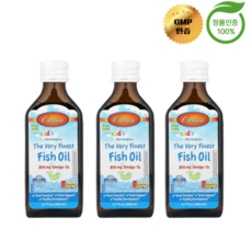 칼슨 어린이용 노르웨이산 피쉬 오일 저스트 피치 800mg 200 ml(6.7fl oz), 200ml, 3개
