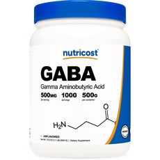 nutricost GABA膠囊, 1個, 500g