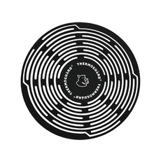 THERMOGUARD 樂唯 矽膠飲料提袋 適用各式杯瓶, 極簡黑, 1個