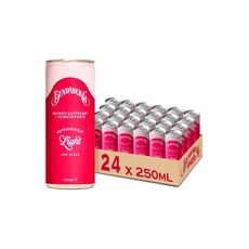 호주 분다버그 리프레쉬 라이트 저당 라즈베리 석류 스파클링 음료, 24개, 250ml